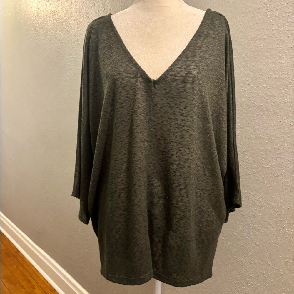 Elegant Olive Green Women's Tunic
